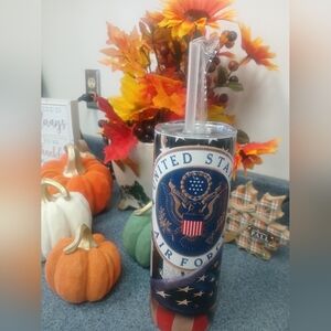 New - United States Air Force-themed insulated Stainless  Tumbler 20oz.